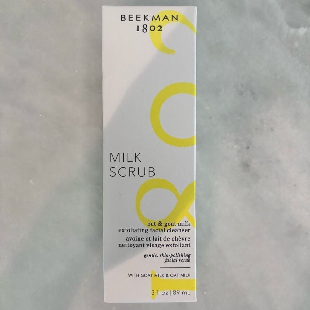 NWT Beekman 1802 Oat & Goat Milk Exfoliating Facial Cleanser Milk Scrub 89ml